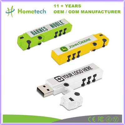 Plastik Truck Bentuk USB Memory Flash 16GB 32GB 64GB USB Pendrive Dengan Logo Pencetakan