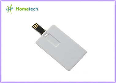 White Credit Card USB Storage Device Bisnis dan hadiah liburan untuk sekolah / Pelajar