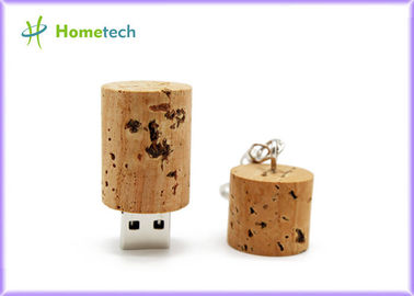 Steker Botol Berbentuk USB Memory Stick Kayu 8GB / 16GB / 32GB Dengan Gantungan Kunci