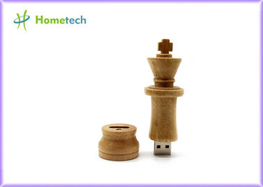 Thumb Catur Internasional Kayu USB Flash Drive 2.0 Memory Untuk PC / Notebook