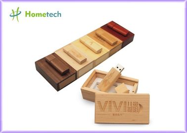 Debossed Logo USB Memory Stick Kayu 16GB Untuk Perusahaan & Perorangan
