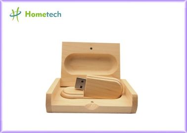 Tongkat Gaya Kayu USB Flash Drive, USB Flash Thumb Drive 5 - 15MB / S Membaca Kecepatan