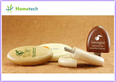 Kustom Kayu USB Flash disk 2.0 & 3.0 Dukungan Natural Bambu Kayu USB pen drive dengan kotak Engrave Logo