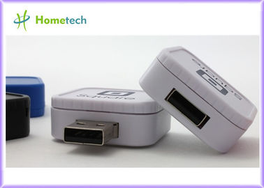 New Square Putar USB Flash Drive 1GB 2GB 4GB 8GB 16GB 32GB Logo Kustom mini Bentuk Persegi plastik USB sticks