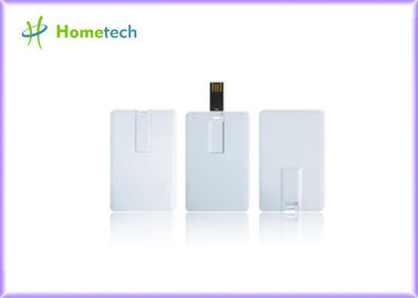 Kartu Warna Putih Kustom Kartu Kredit Perangkat Penyimpanan USB 8GB 16GB 32GB Kecepatan Tinggi