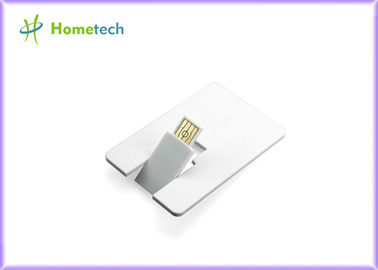 8GB / 16GB Kartu Kredit USB Storage Device Logo Disesuaikan Bahan Plastik