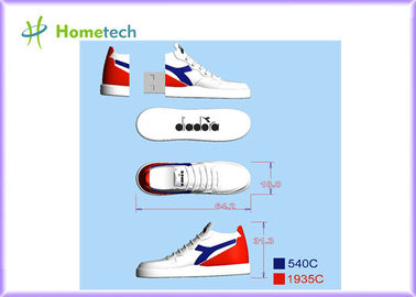 Putih sneaker kustom usb 2.0 flash drive 2 GB 4 GB 8 GB 16 GB 32 GB 64 GB logo kustom micro usb memory stick