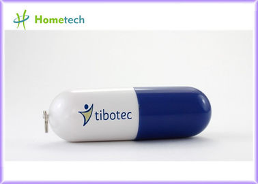 Pil biru plastik USB flash drive 256mb / 512mb massal Memori plastik antarmuka USB 2.0 Pen. Baca