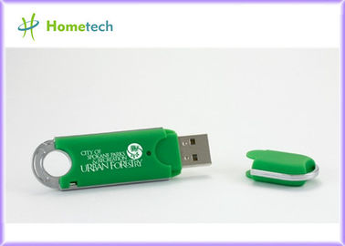 GREEN Promotional Plastic USB Flash Drive , Bulk 2gb USB Flash Drives
