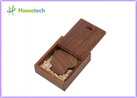 Waterproof 2.0 / 3.0 128G Walnut Wooden USB Flash Drive