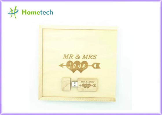 Fotografi Wooden 32GB 64GB MLC Chip USB Flash Drive